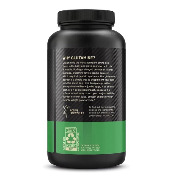 Optimum Nutrition Glutamine Powder Unflavored 10.58 oz (300 g)