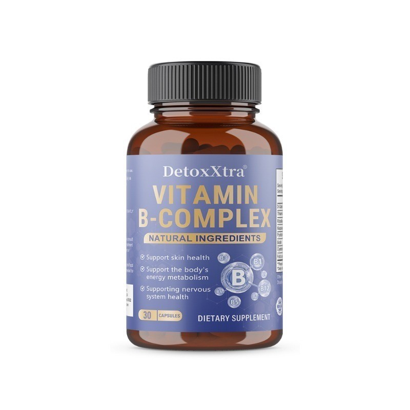 Vegan B Complex,All 8 Essential B Vitamins for Overall Body Wellness,30~120 Caps