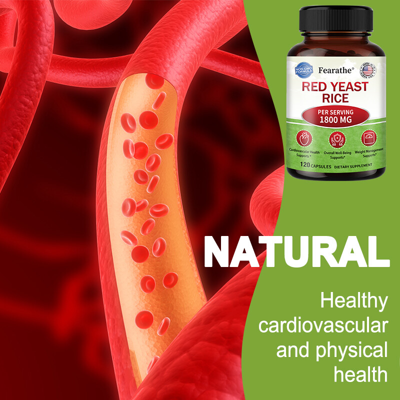 Red Yeast Rice 1800Mg – Heart, Cardiovascular Health, Improved Blood Circulation