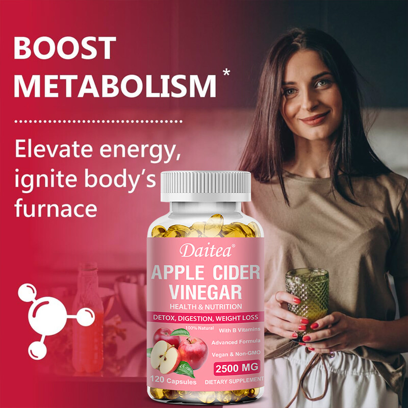 Apple Cider Vinegar Capsules—Detox Cleansing—30 To 120 Capsules