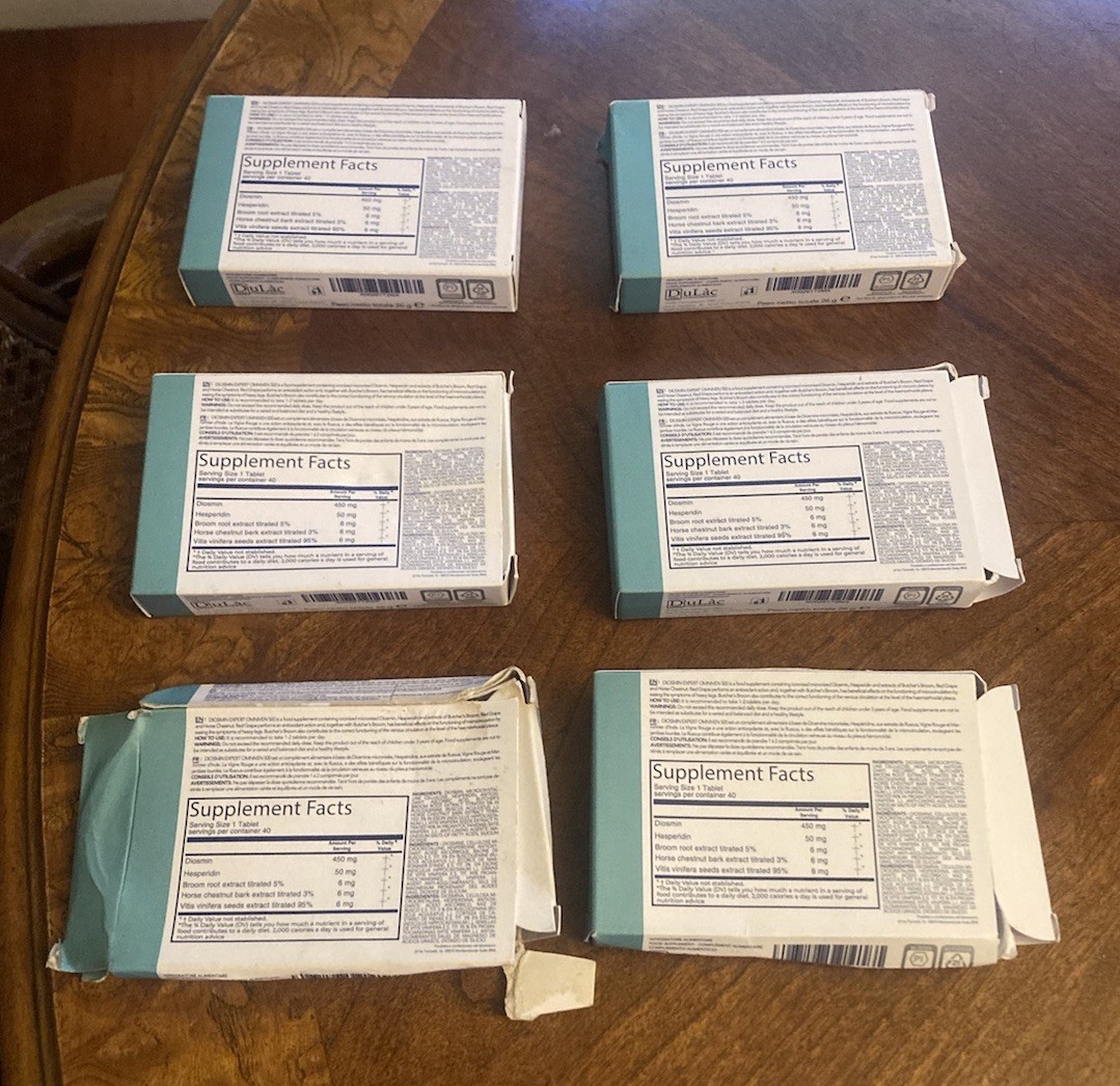 DuLac Pharma – Diosmin Expert Omniven 500 Tablets Blood & Circulatory Lot Of 6