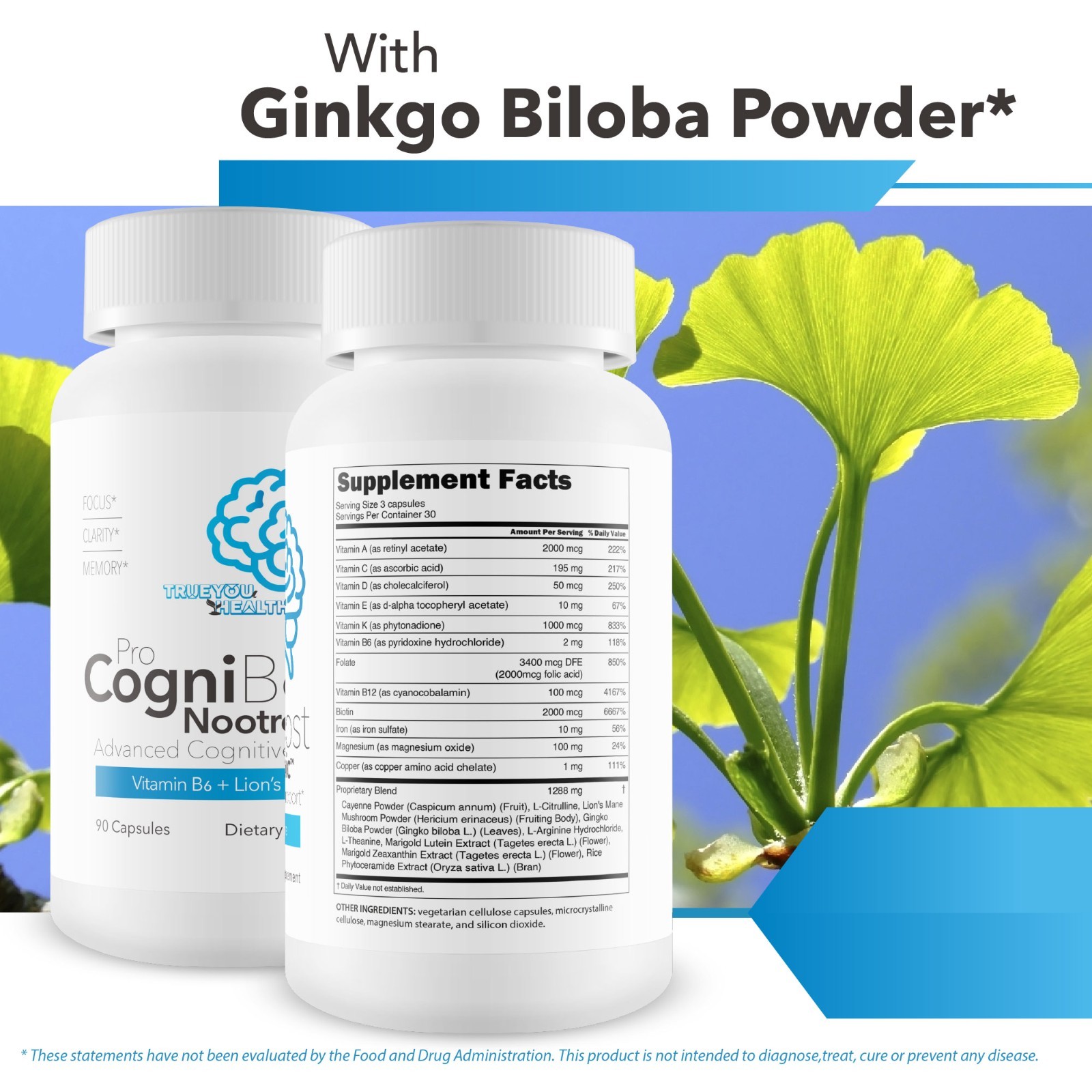 Pro Cogni Boost Brain Supplement – Top Memory & Clarity Blend – Pro Cogni Boost