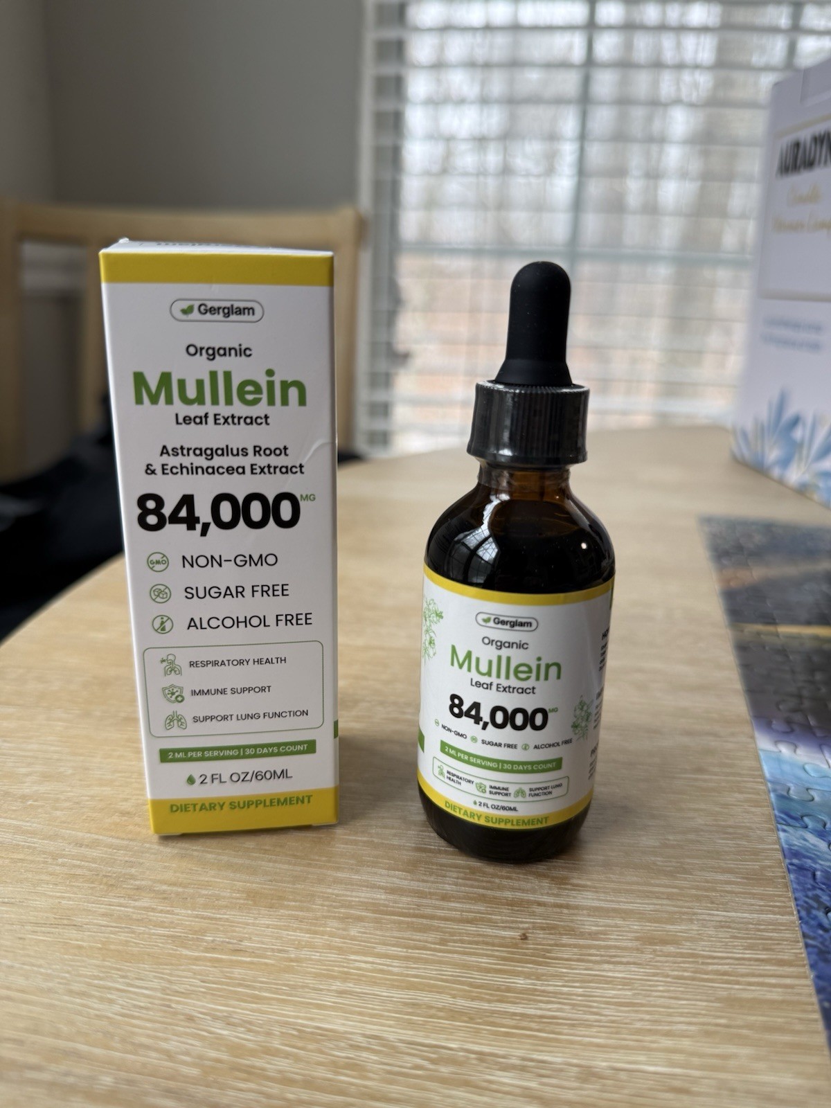 Gerglam Mullein Leaf, Astragalus & Echinacea Extract Non-GMO Alcohol Free 2 fl …