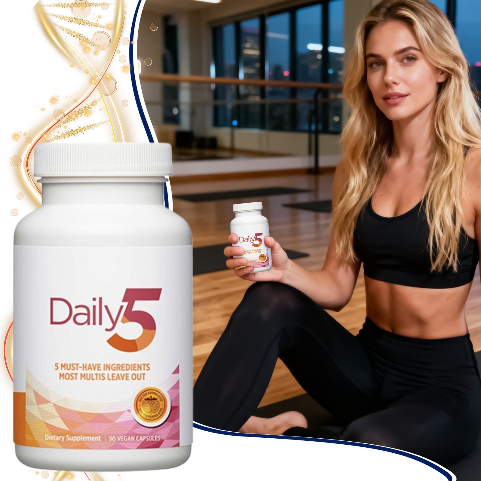 3PACK Doctors’ Preferred Daily5 90 Vegan Capsules Dietary Supplement