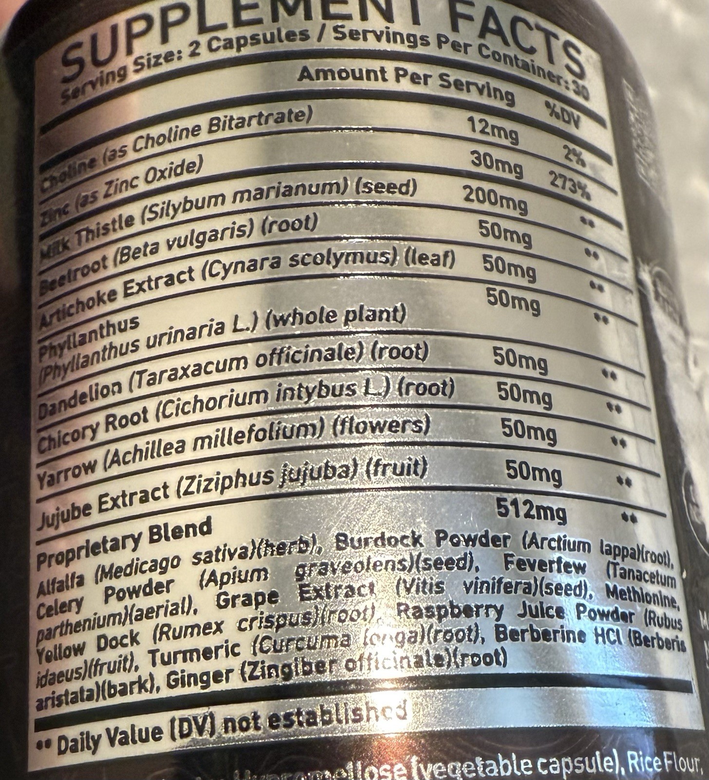 Liver Guard Formula Detox Cleanse Support 60 Capsules Exp 10/2027