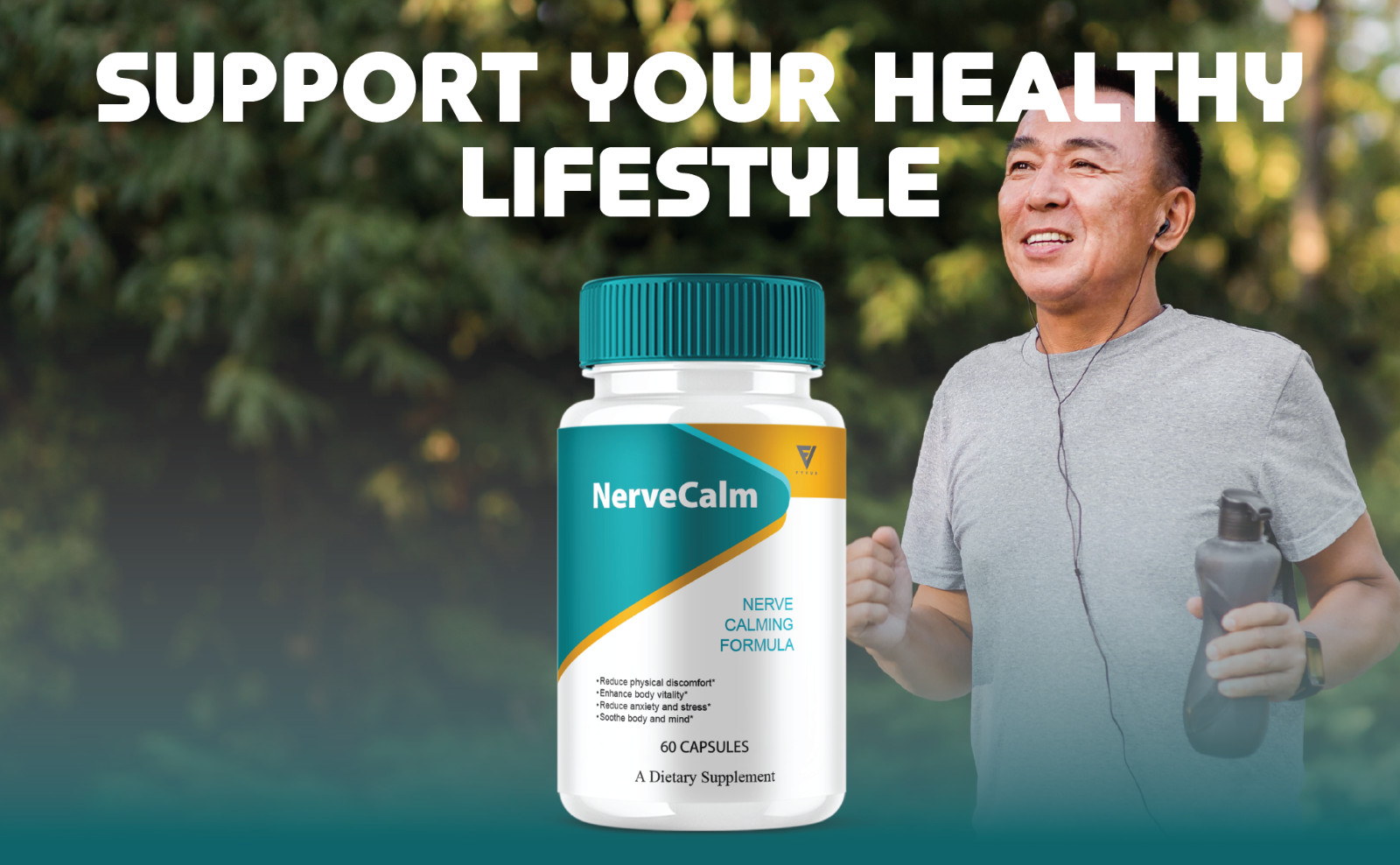 (3 Pack) Nerve Calm Advanced Formula, NerveCalm Max Strength (180 Capsules)