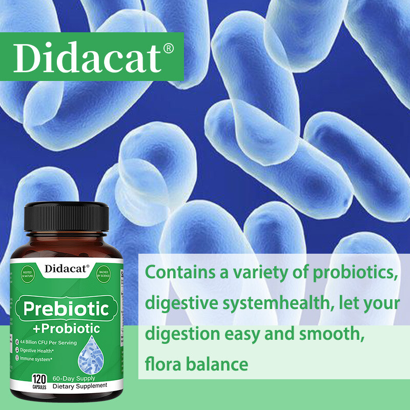 Prebiotic & Probiotic 4.4 Billion CFU Digestive & Immune Health Capsules