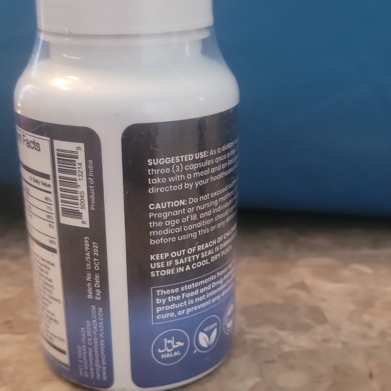 Fouzee ShiMoss Sea Moss Capsules Detox & Immunity Vegan Halal 90 Count