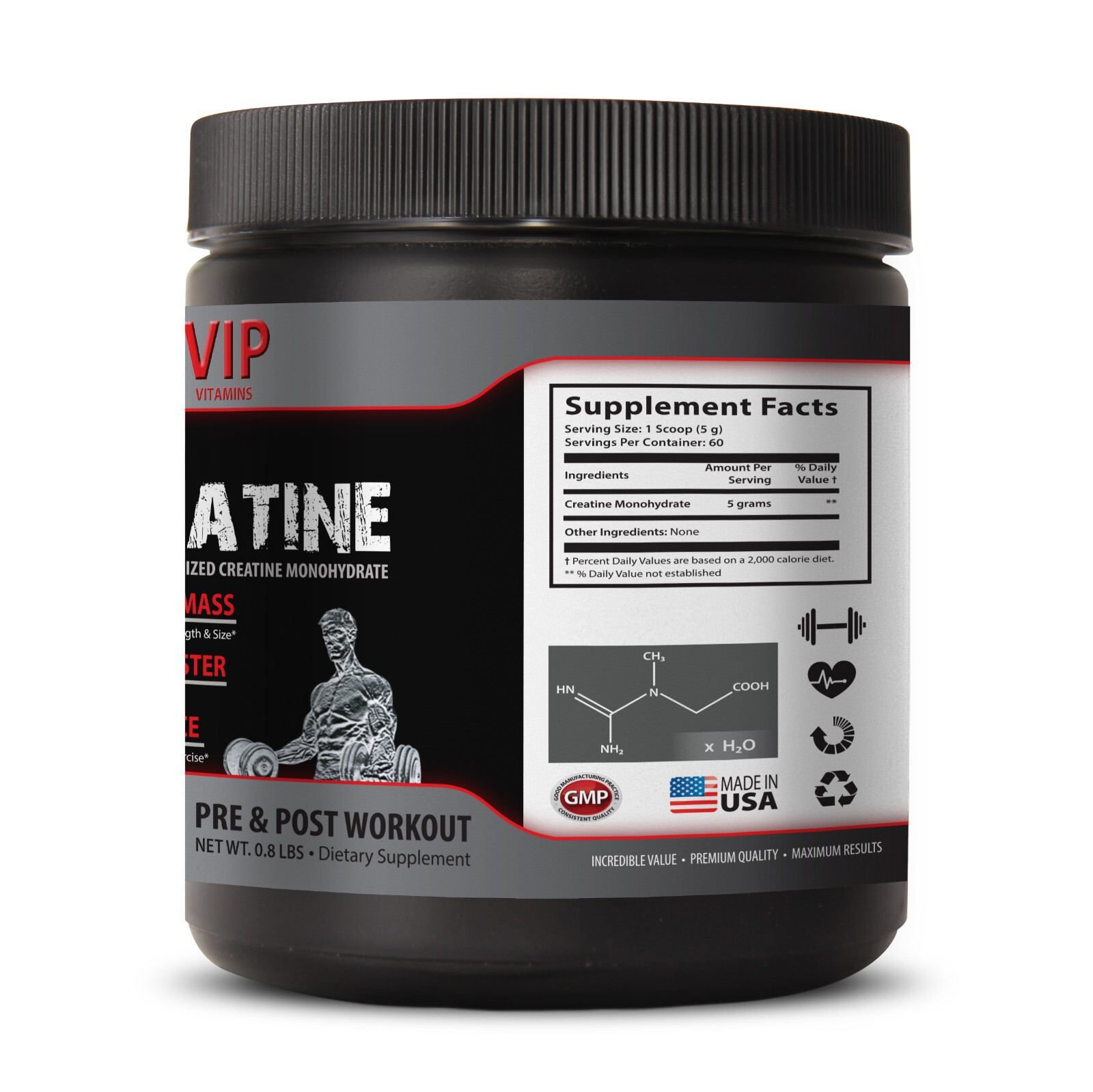 recovery kit – MICRONIZED CREATINE 300G 100% Pure 1B – flavored creatine