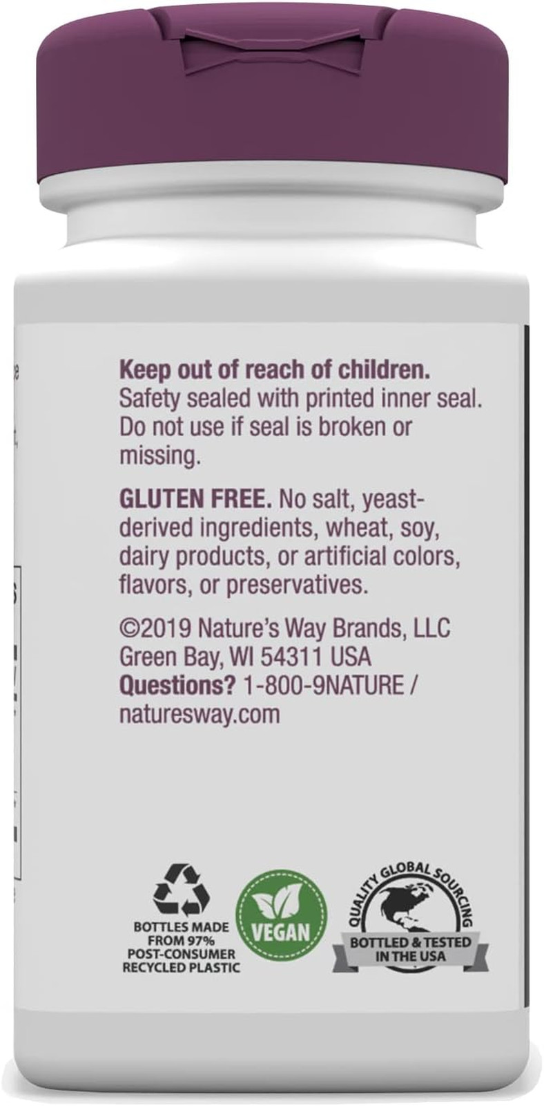 Nature’s Way Standardized Cat’s Claw Extract, 175 Mg per Serving, 60 Capsules