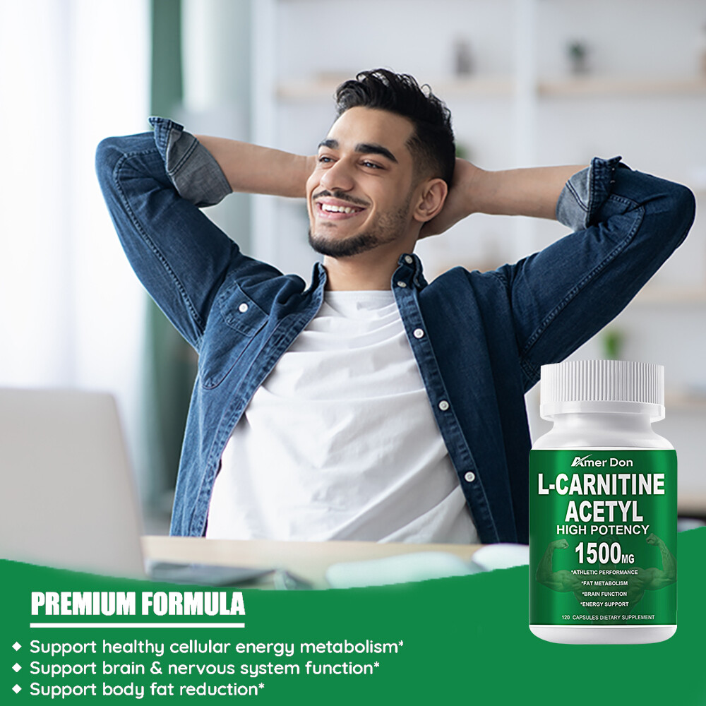 ACETYL L-CARNITINE 1500mg TABLETS Nervous System Health Antioxidant 120 CAPSULES