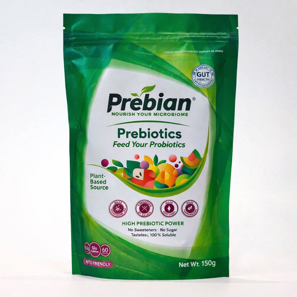 Prebian Prebiotic/Prebiotico Powder 150g-Gut Health & Microbiome Support