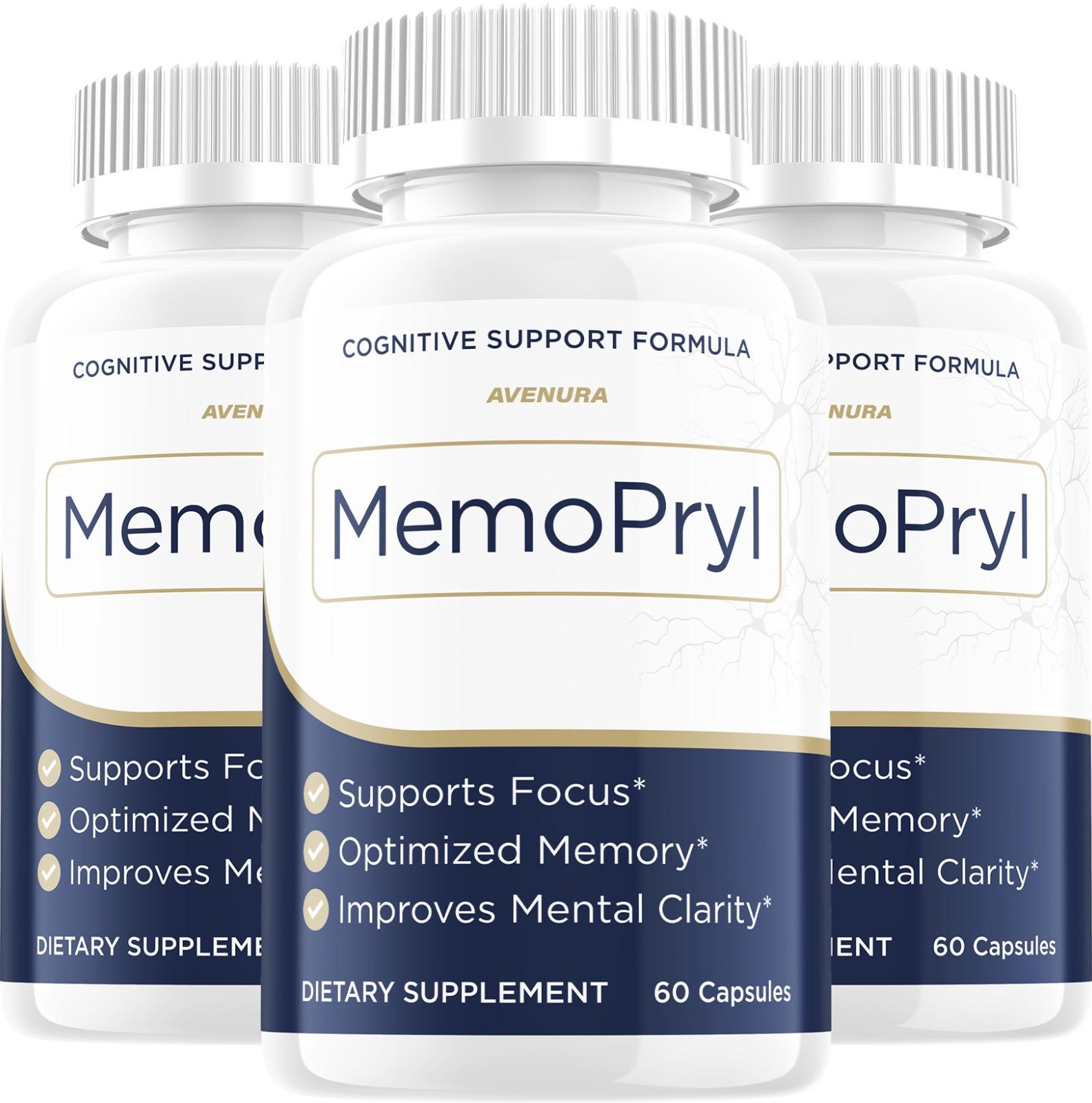 (3 Pack) MemoPryl Capsules – Advanced Formula Supplement Brain Health Support
