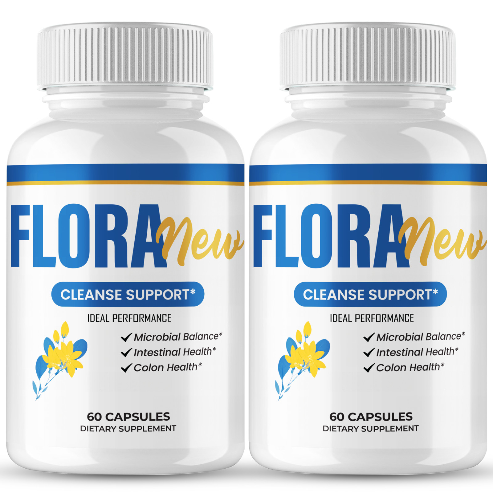 FloraNew Capsules, Official Flora New Supplement – Maximum Strength (2 Pack)