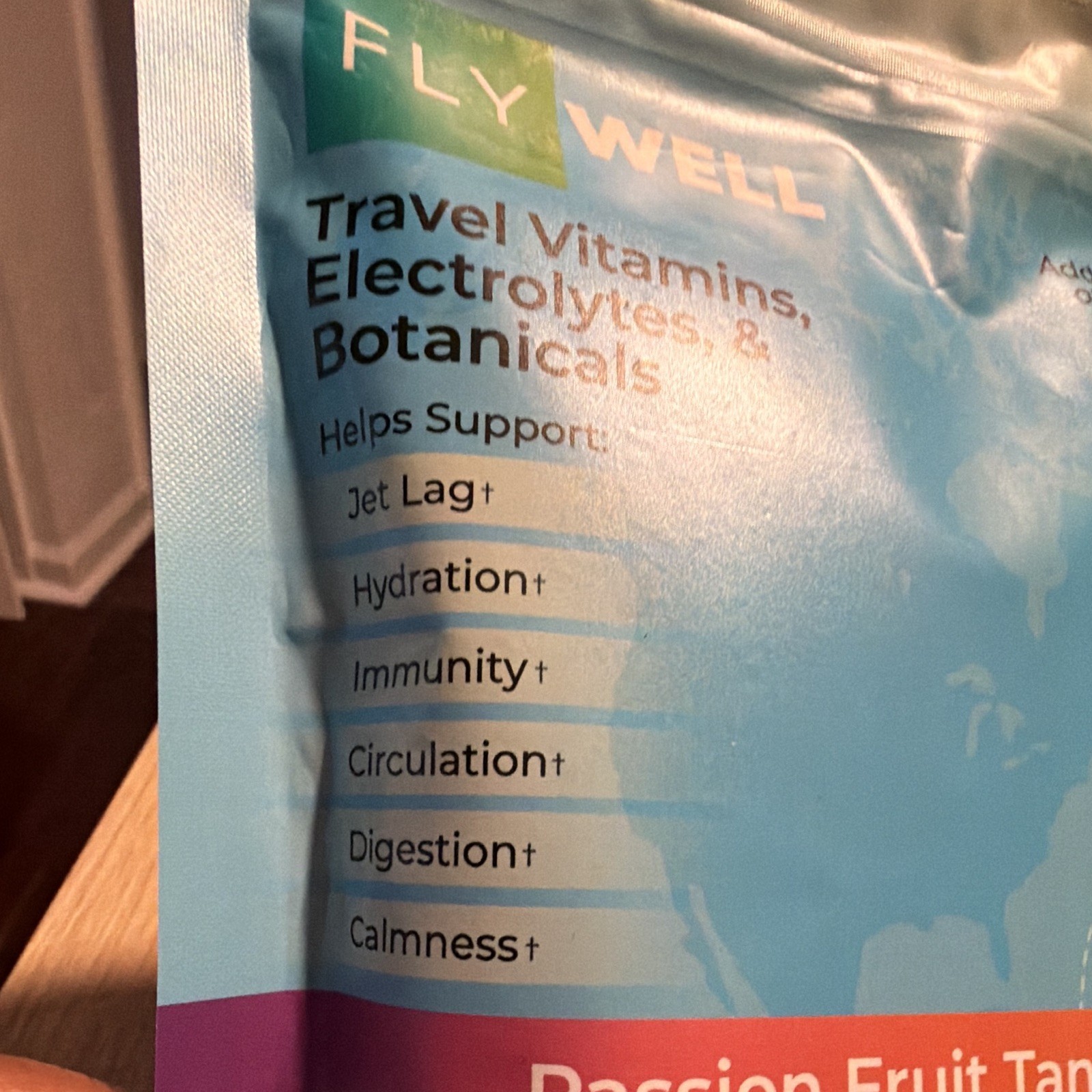FlyWell Electrolytes Powder Passion Fruit Tangerine 15 Sticks Keto Gluten Free