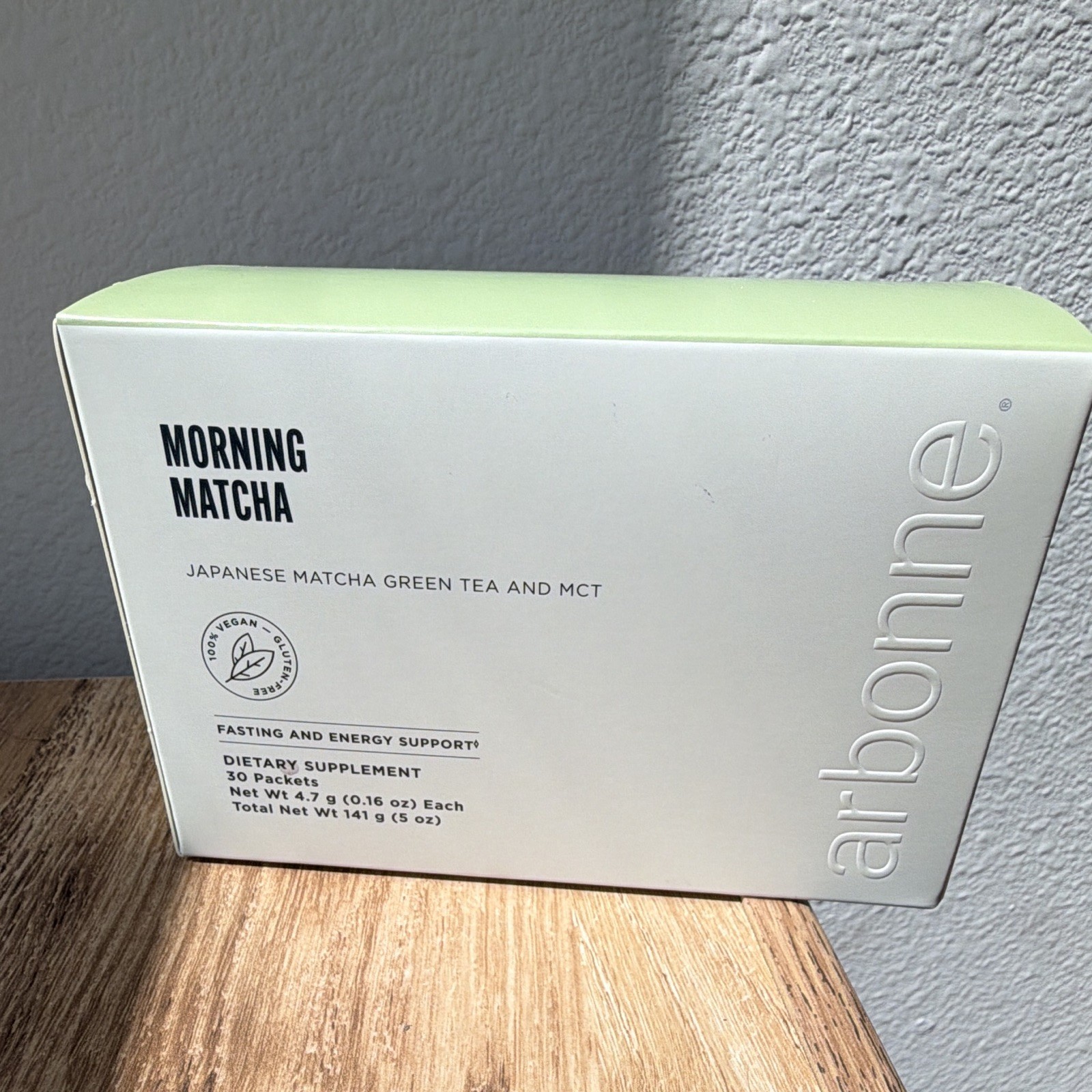 Arbonne Morning Matcha Green Tea + MCT Vegan Gluten Free Non-GMO 30 Packets