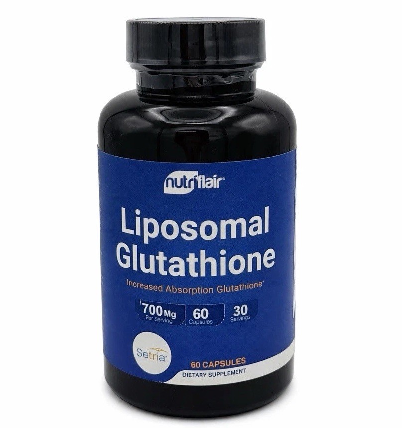 NutriFlair Liposomal Glutathione 700mg 60 Capsules Setria Antioxidant Supplement