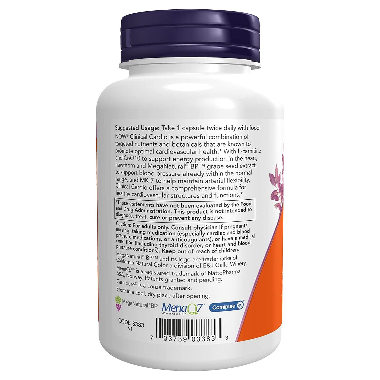 Now Clinical Cardio, Cardiovascular Support, 90 Veg Capsules