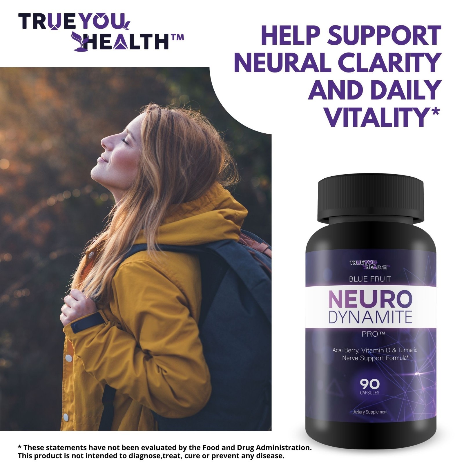 Blue Fruit Neuro Dynamite Pro – Our Best Memory Brain Support -Energy Supplement