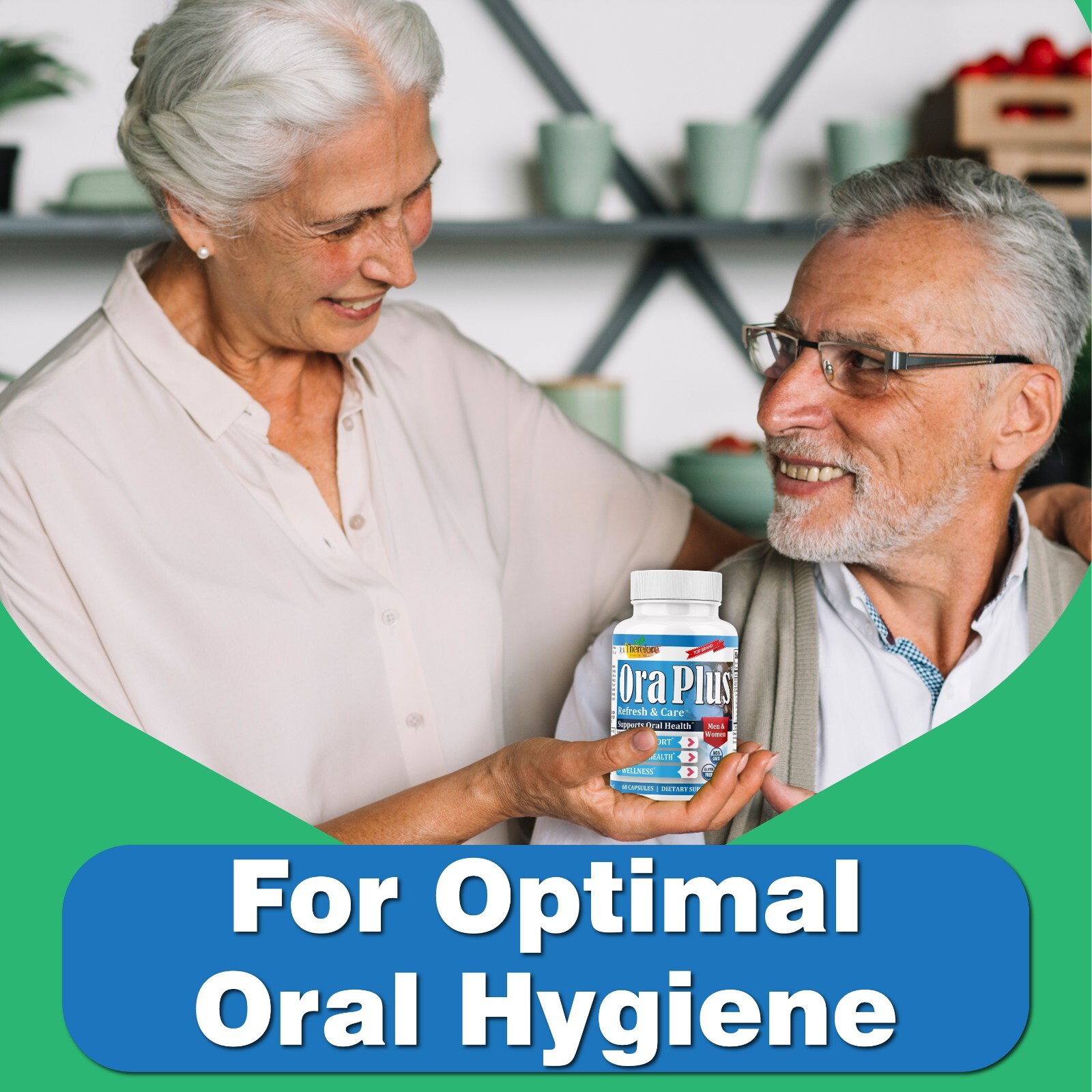 Ora Plus Oral Health Probiotics, Help Control Bad Breath, Digestive Health 60 Ct
