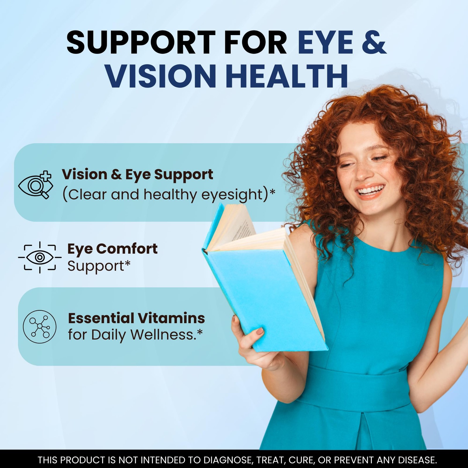 VisioWell Advanced Wellness Supplement Capsules Daily Health 5 Pack 300Ct