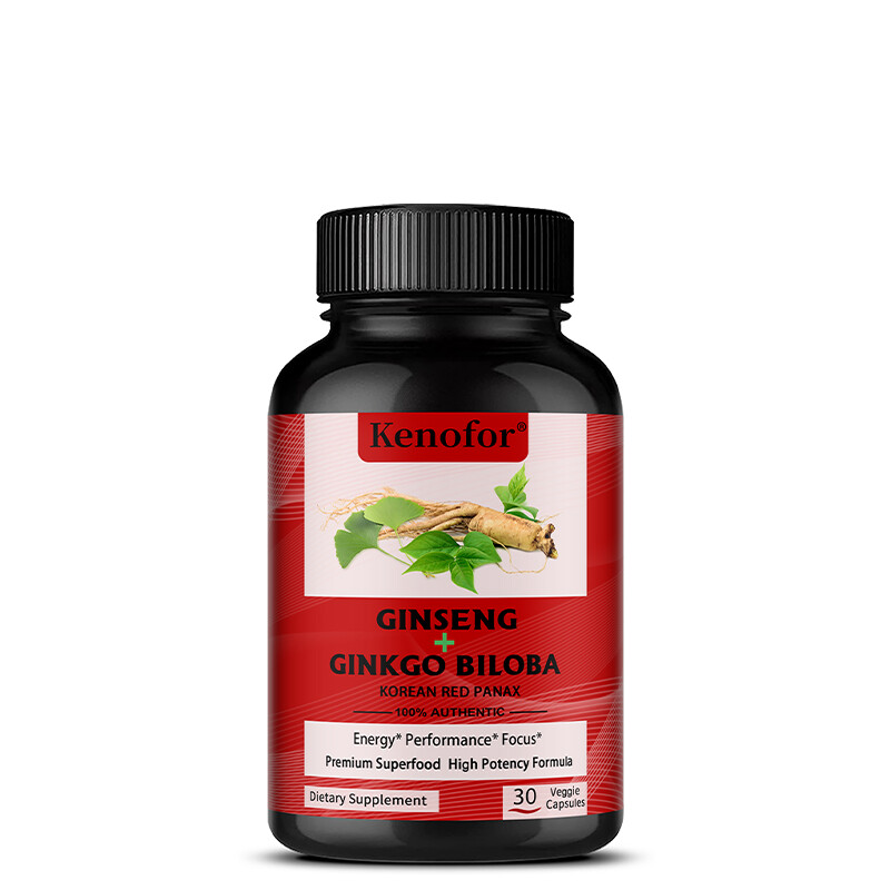 Ginkgo Biloba + Ginseng Capsules – Improved Endurance – Increased Energy