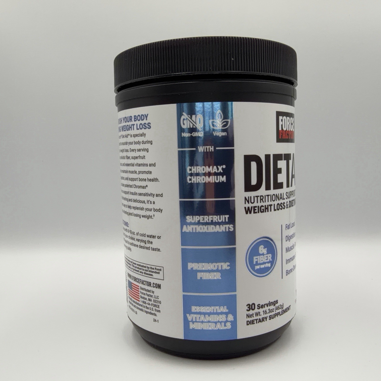 Force Factor DietAid™ Tropical Fruit 16.3 Oz (462 G) – Fat Loss – Exp 11/26