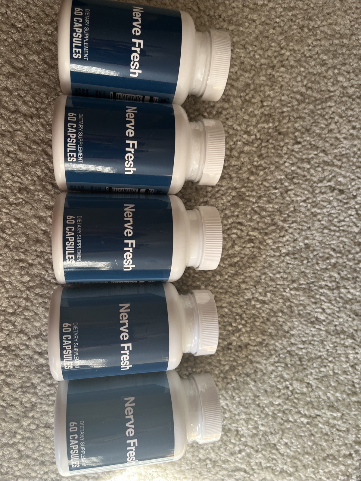 NERVE FRESH 5-Bottle LOT Factory Sealed New Exp09/26 see desc