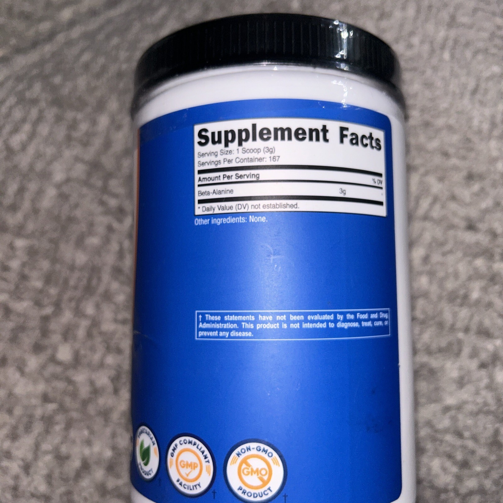 Nutricost Beta Alanine Powder 500 Grams – Pure Beta-Alanine