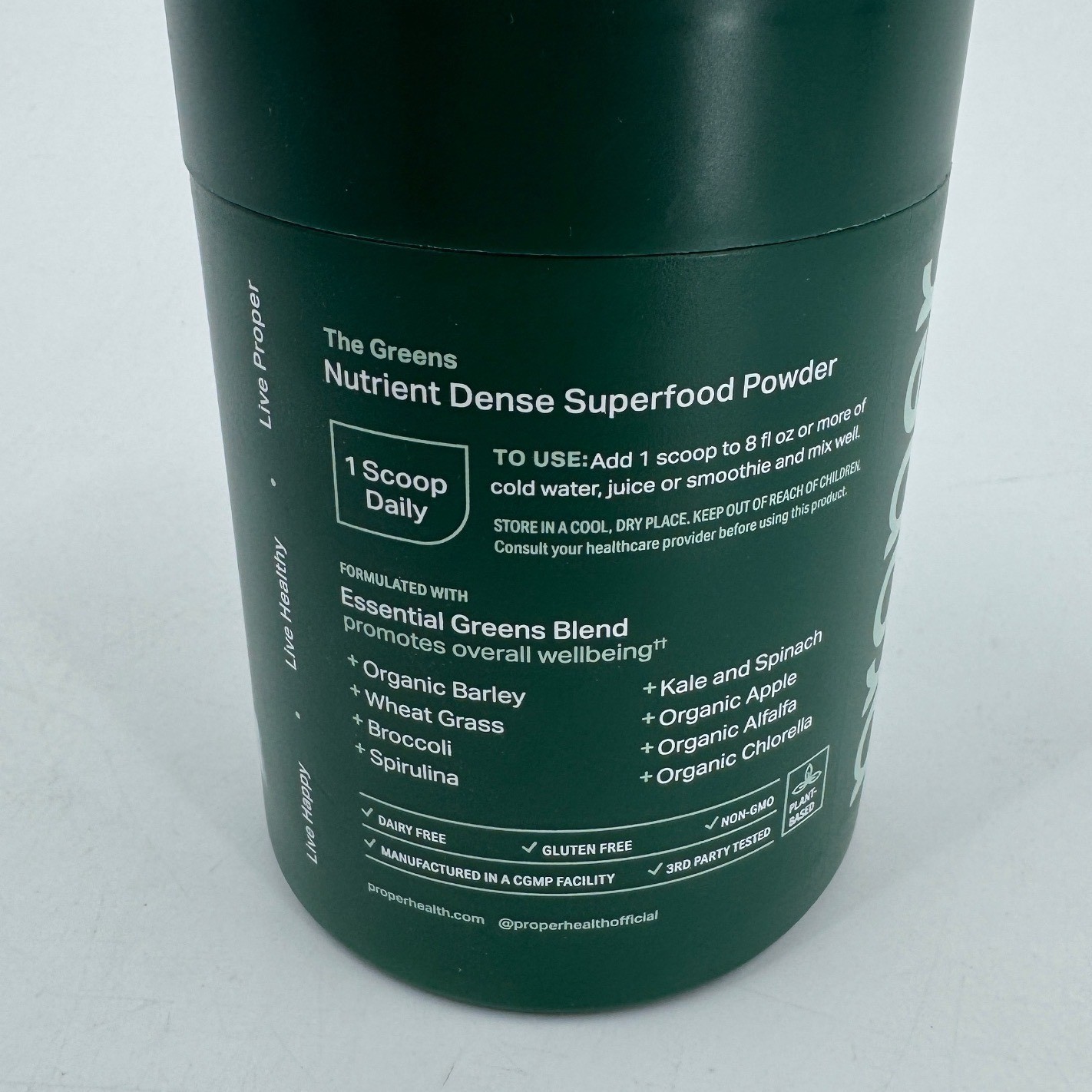 Proper Daily Boost Superfood Powder Green Apple 30 Servings Exp 2027