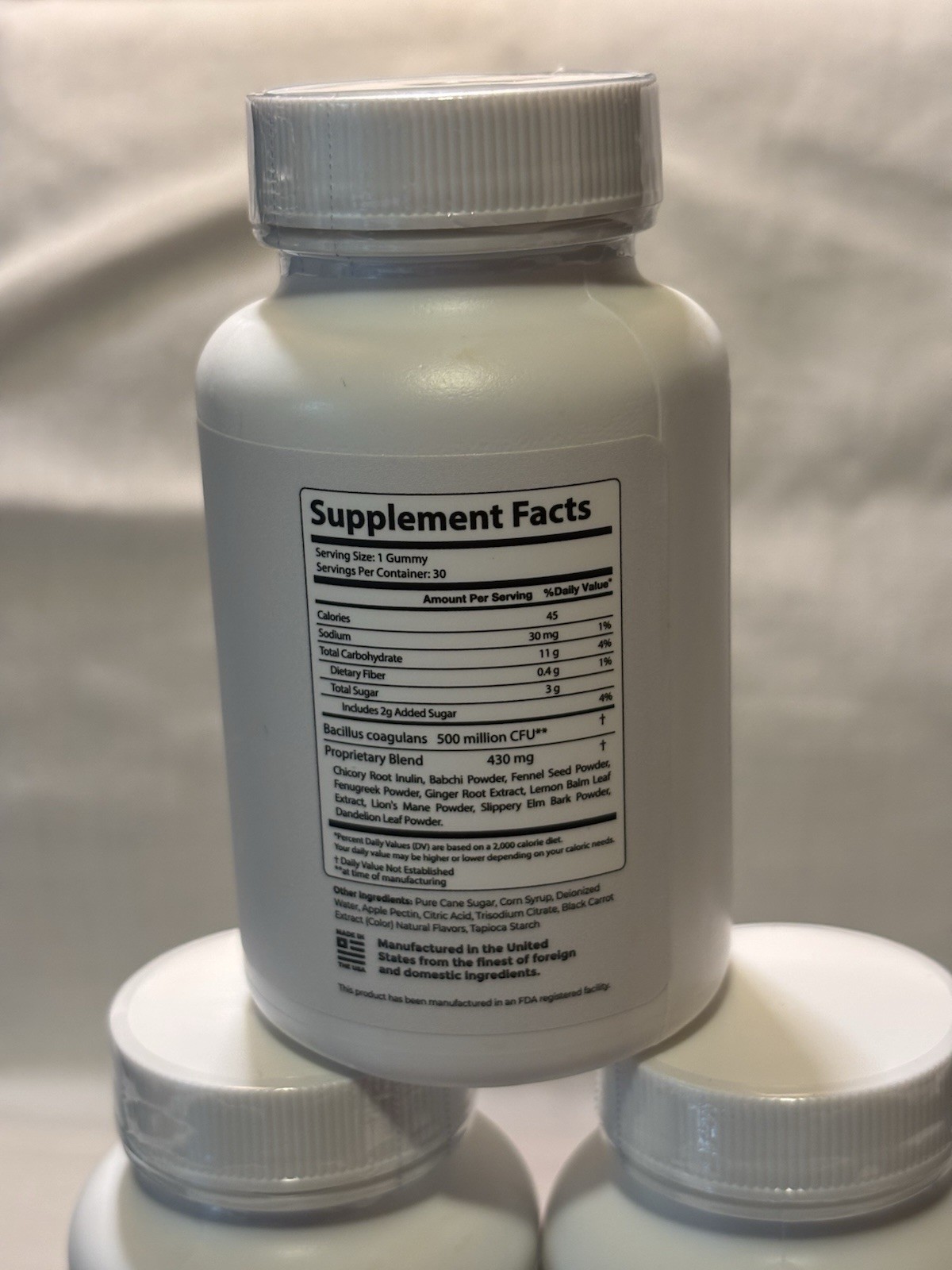 Prime Biome Gummies ~ 90 Day supply ~ Probiotic Dietary Supplement Exp 02/2027