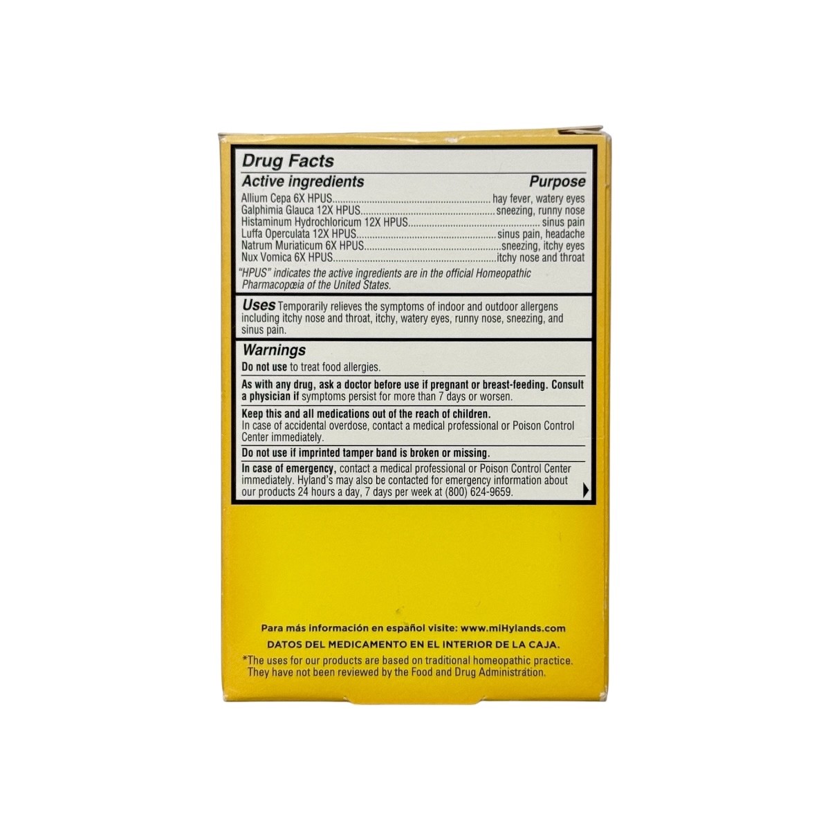 Hyland’s 4 Kids Allergy Relief for Kids 125 Quick-Dissolving Tablets New Sealed