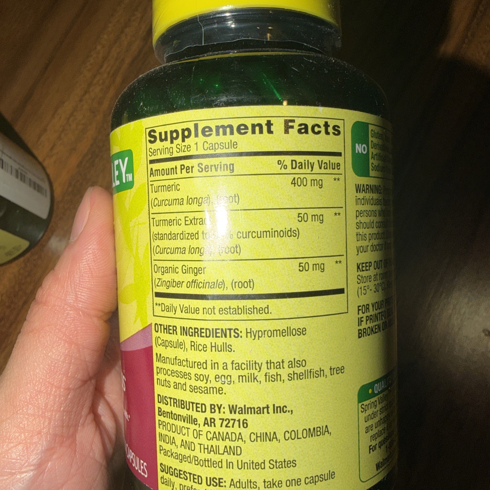Spring Valley Ultra Strength Turmeric Curcumin Dietary Supplement 1,500 mg 90 Ct