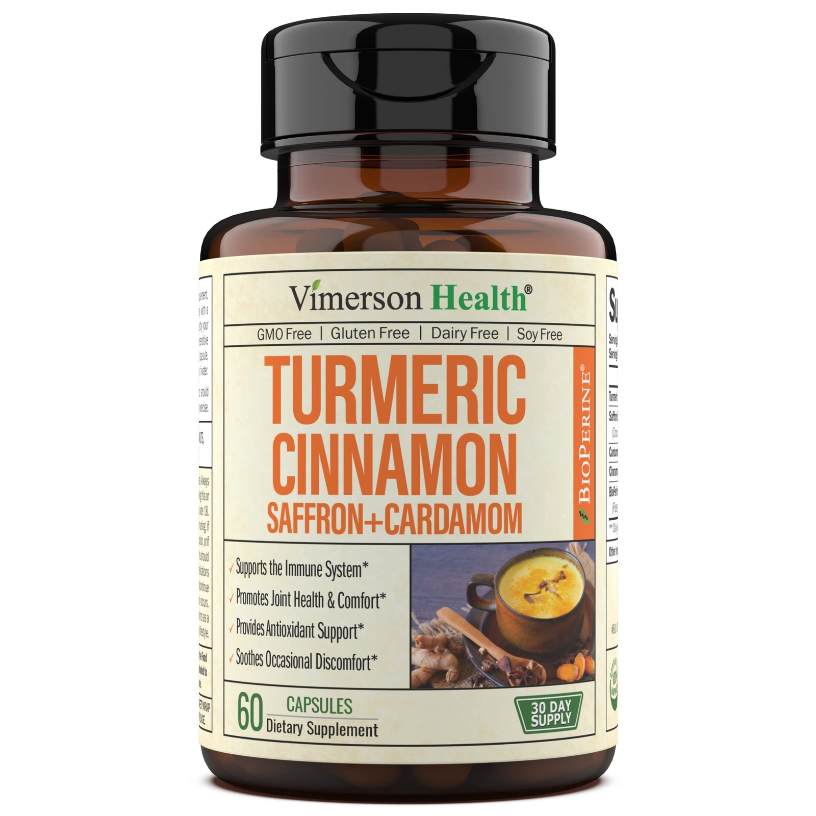 Turmeric Curcumin Saffron Ceylon Cinnamon & Cardamom – Antioxidant & Anti Inf…