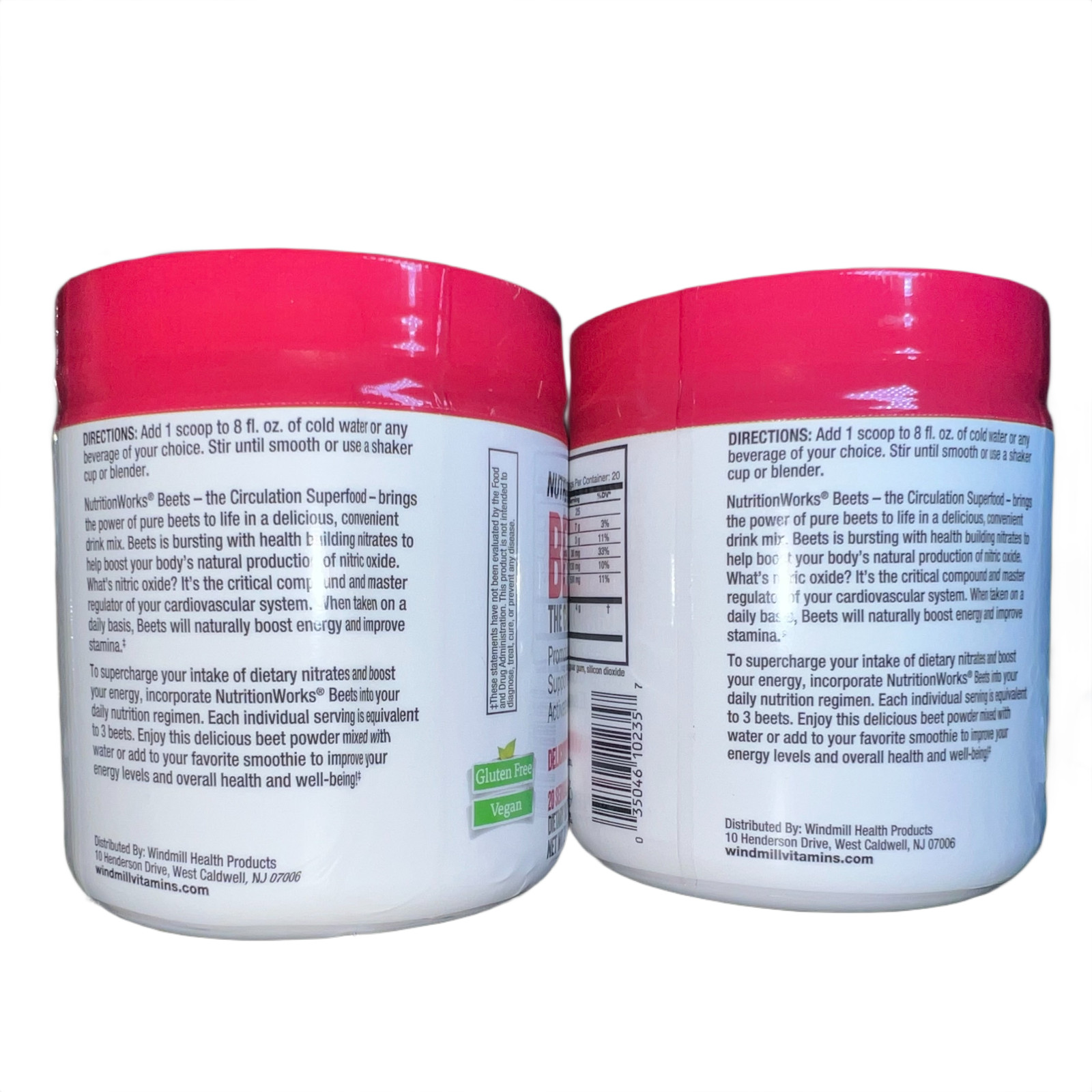 2x NutritionWorks Beets The Circulation Superfood Powder Dietary Supplement NEW