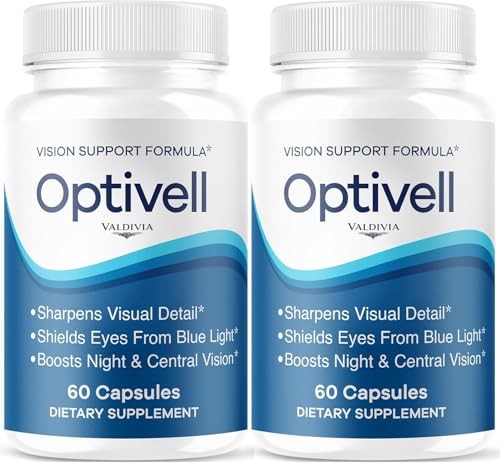 Optivell Eye Vision Health Support Supplement Capsules Lutein 2 Pack 120Ct