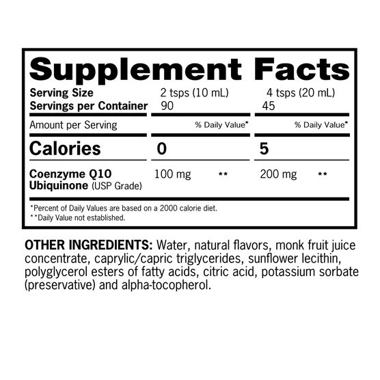 Qunol Liquid CoQ10 100mg 90 Servings 30.4 fl oz Orange Pineapple Flavor EXP:8/27