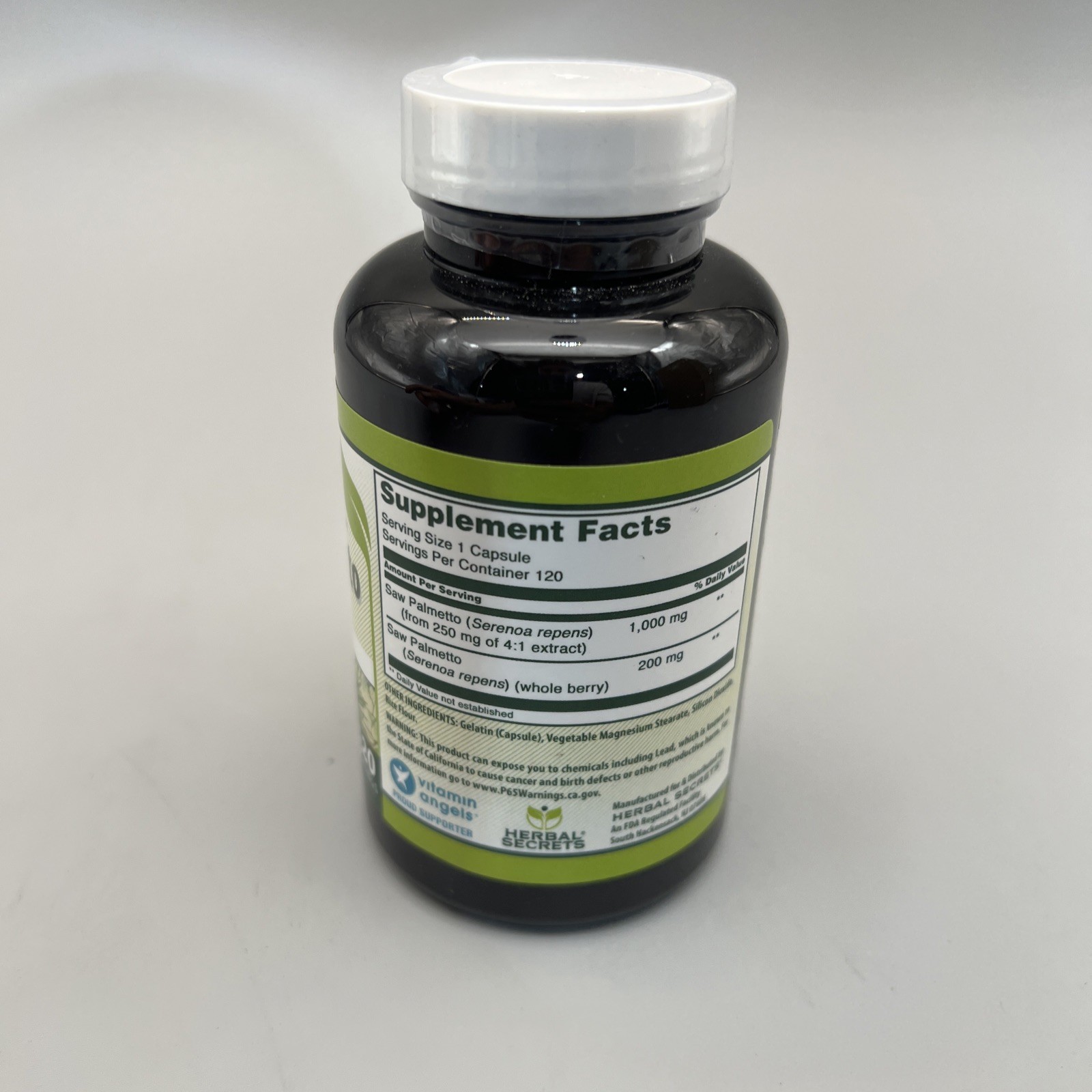 Herbal Secrets Saw Palmetto Complex 120 Capsules Exp 02/28