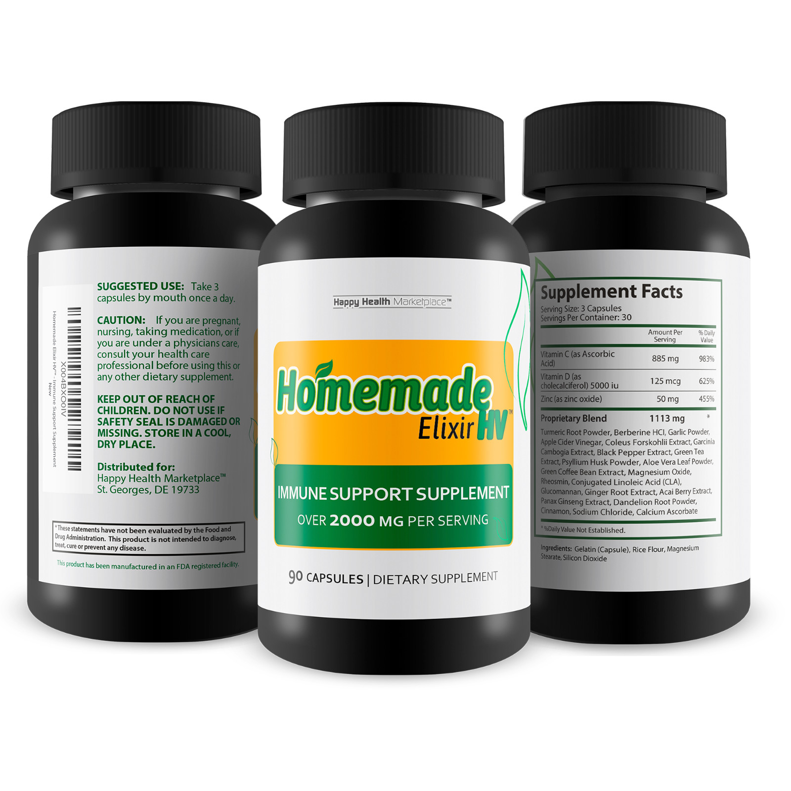 Homemade Elixir HV – Our Best Immune Support Supplement – Vitamin D Zinc C Herbs