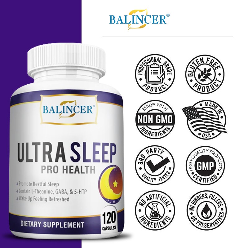 Sleep Support With L-Theanine Maintain Emotional Balance Boost Immune 120 Caps