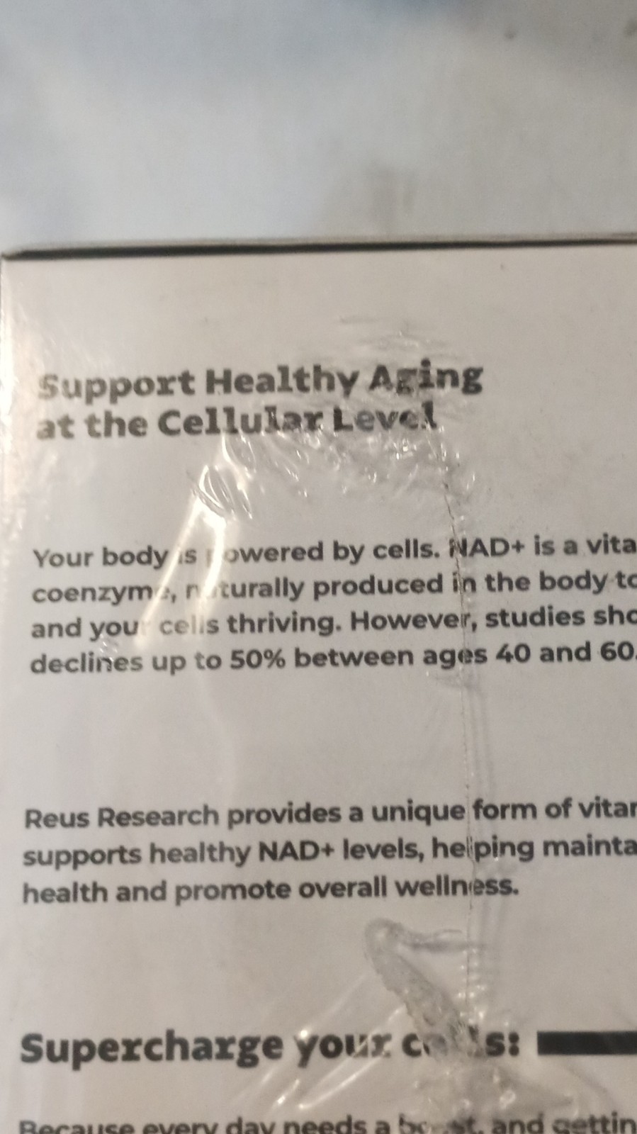 6 PK Reus Research NAD+ Nicotinamide Riboside, Resveratrol, Quercetin Capsules