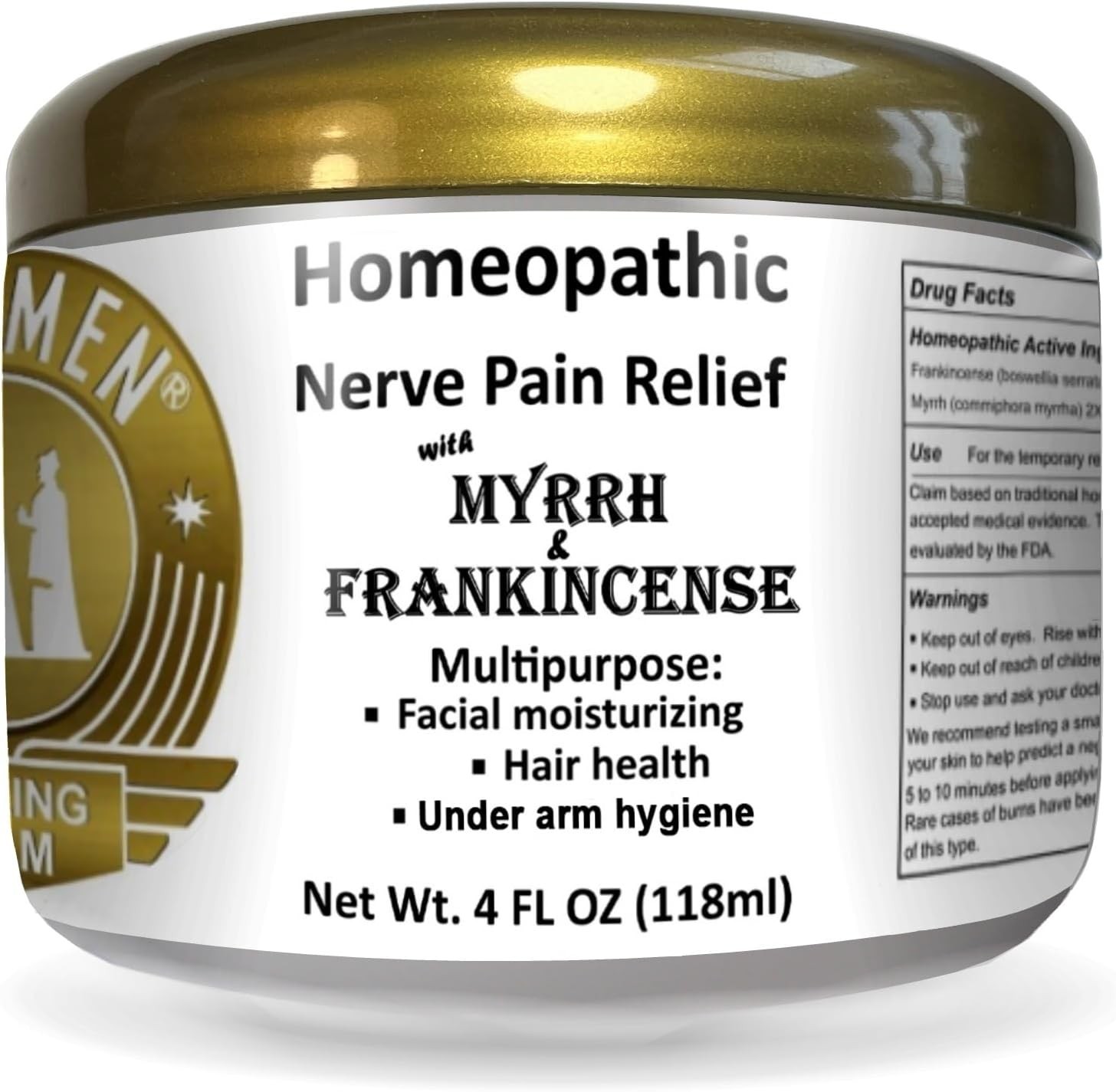 Wise Men Healing Balm with Myrrh and Frankincense Essential Oils for Neuropathy
