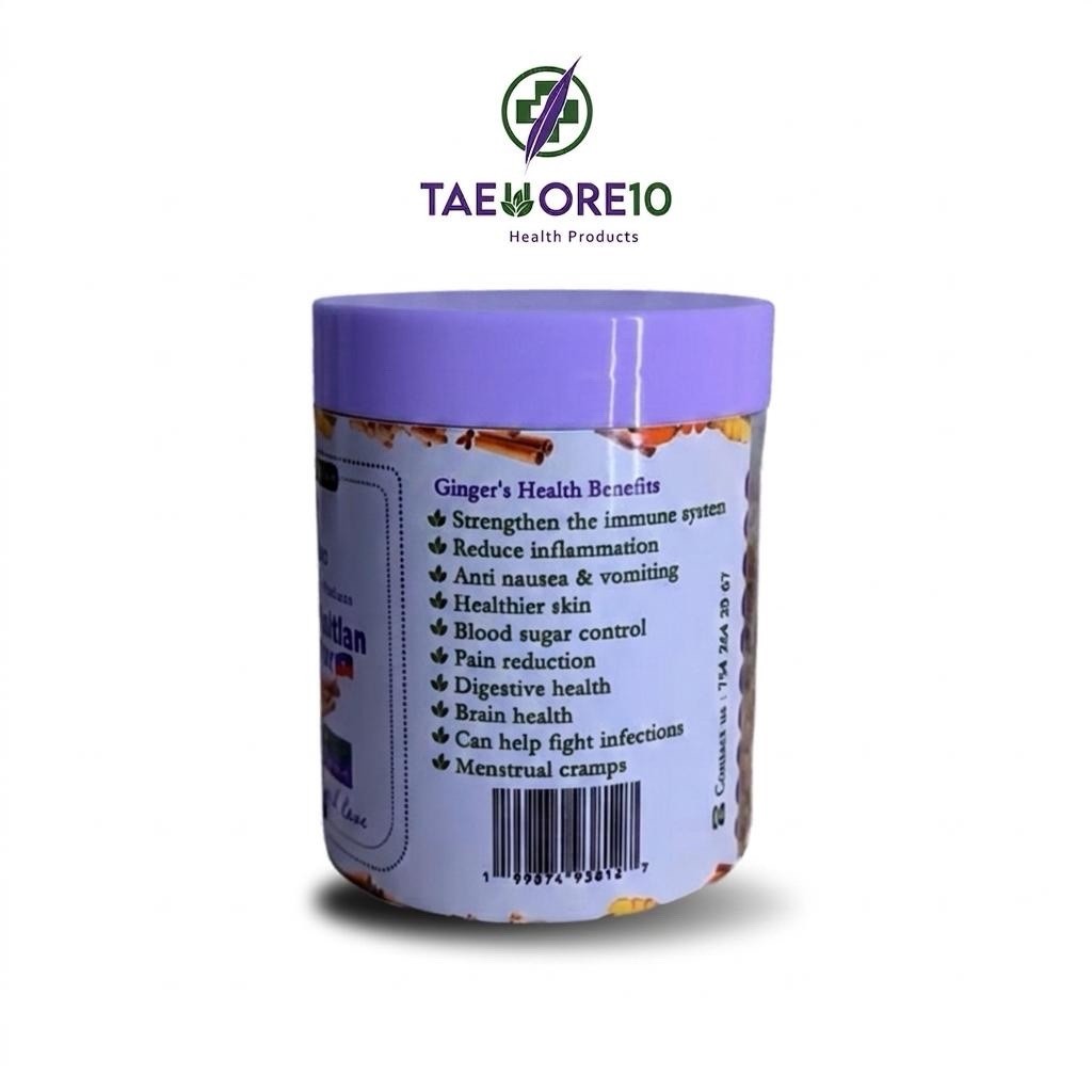 Taeuore10 Immune Support Powder 8 oz 100% Natural Ginger Turmeric Honey