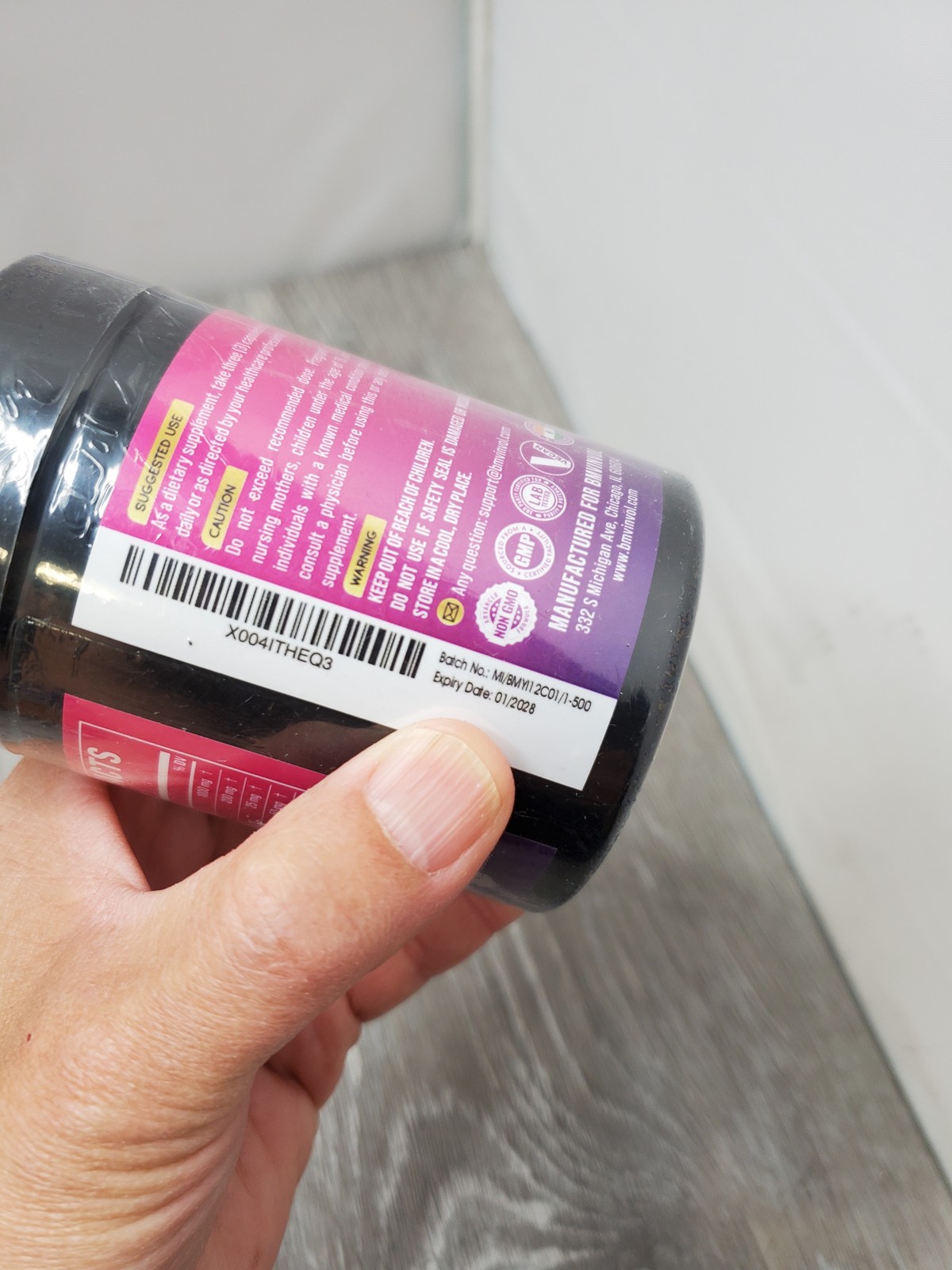 BMVINIVOL Myo-Inositol D-Chiro Inositol 10-in-1 Supple 120 Vegan Caps Exp 1/28