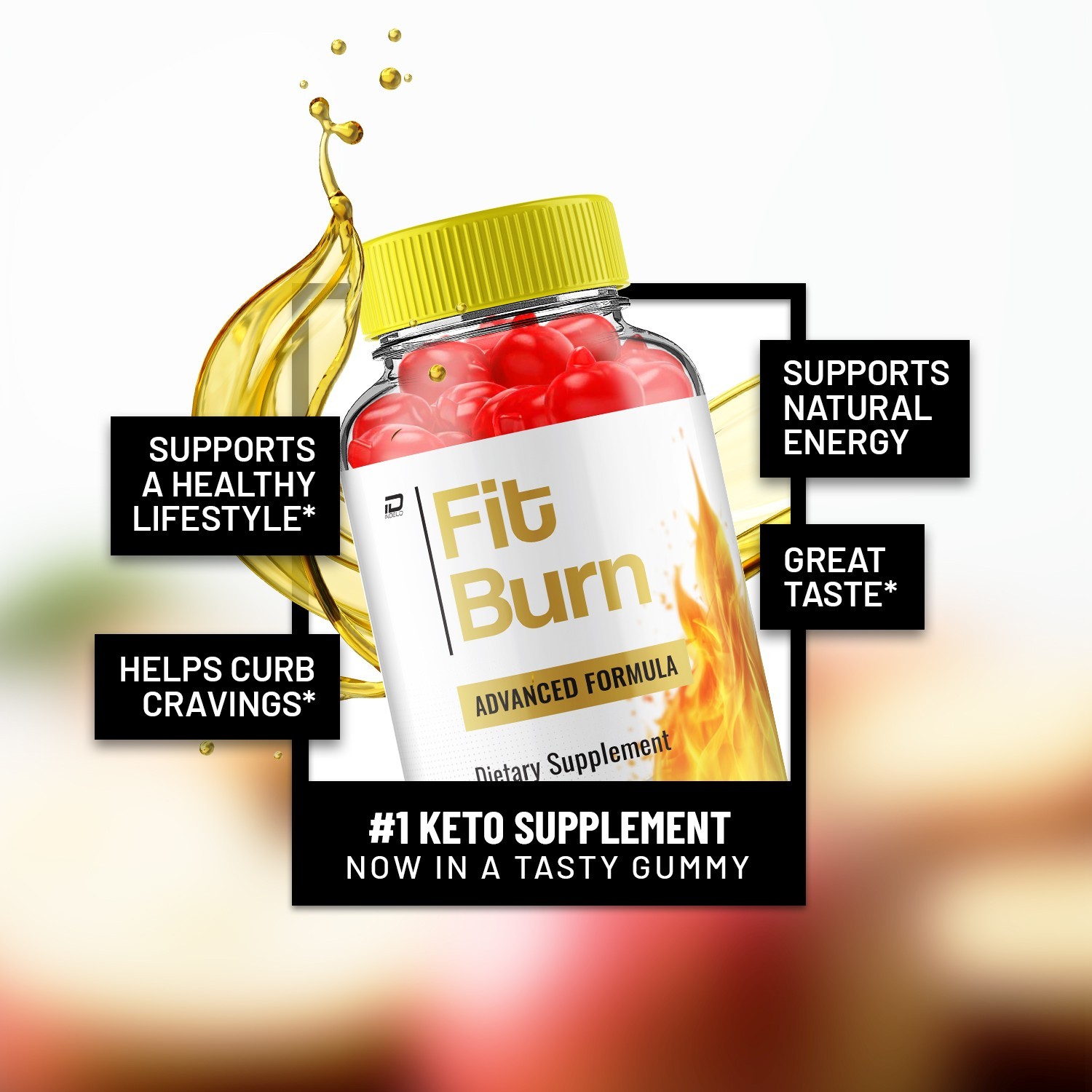 (2 Pack) Fit Burn ACV Gummies Supplement – FitBurn ACV Gummy Apple Cider Vinegar