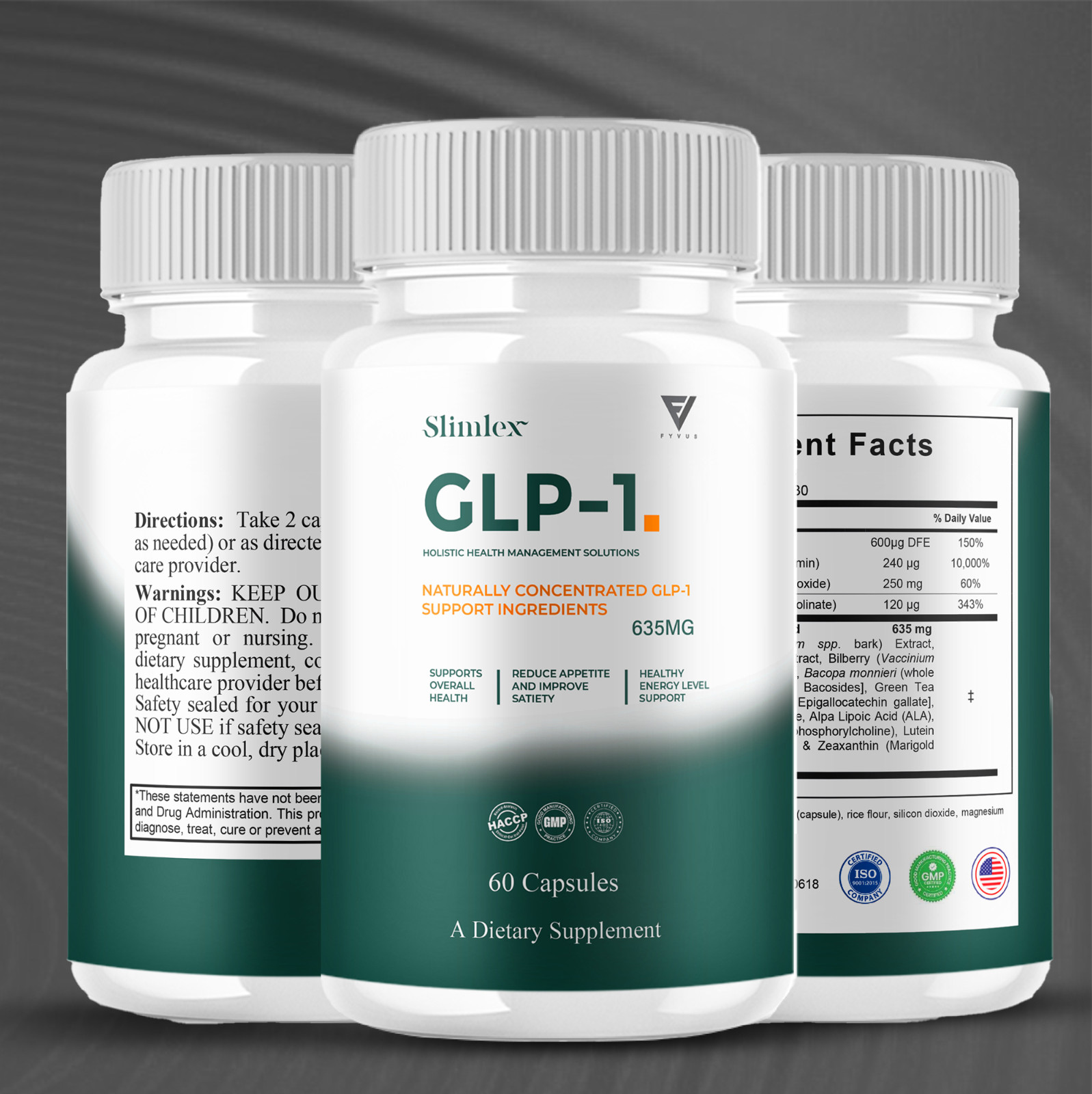 (3 Pack) Slimlex Capsules Slimlx Maximum Strength Wellness Pills (180 Capsules)