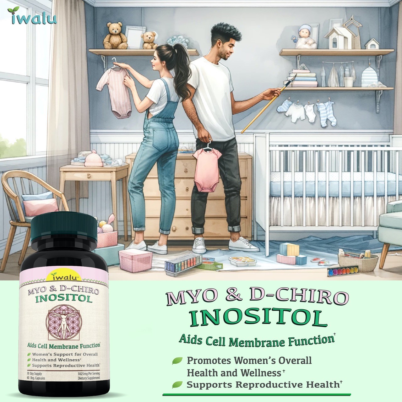 El Mejor Inositol Dosis 1025 Mg, IWALU Oficial | *ENVIO RAPIDO GRATIS* Mismo Día