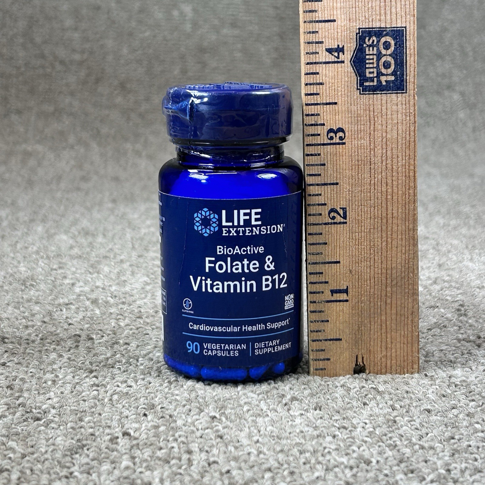 Life Extension Bioactive Folate And Vitamin B12 90 VegCaps Expires 12/2027