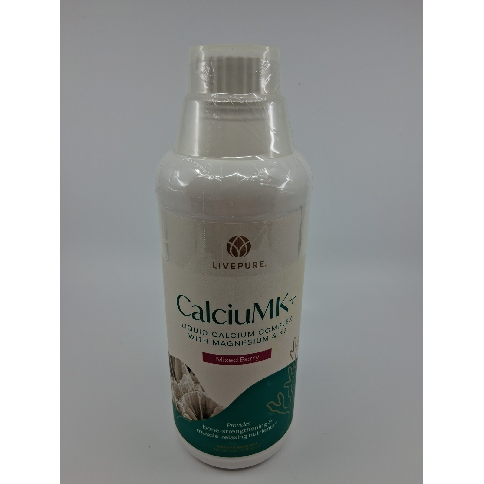 LivePURE CalciuMK+ Mixed Berry 32 fl oz EXP: Jun 2027