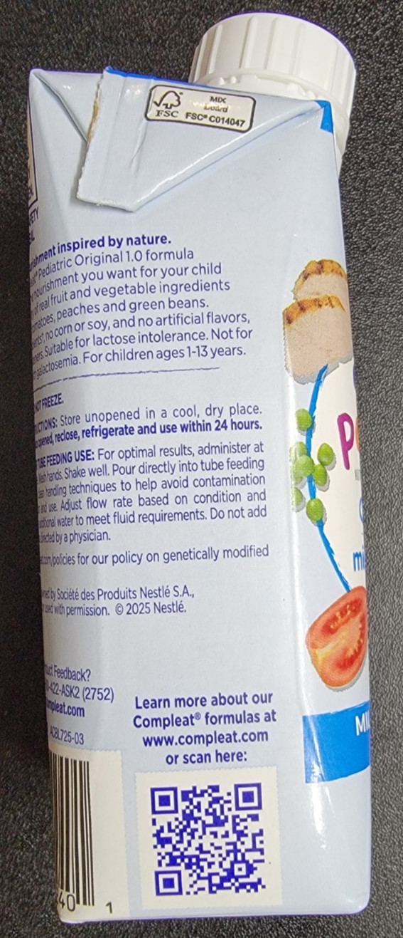 Nestle Compleat Pediatric Original 1.0 8.45 oz 24Ct – Exp. JAN 2027